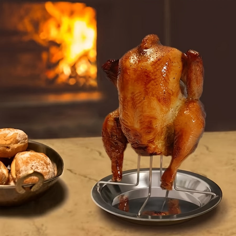 ROASTSPIRE – Support vertical pour rôtir le poulet pour une cuisson croustillante et uniforme