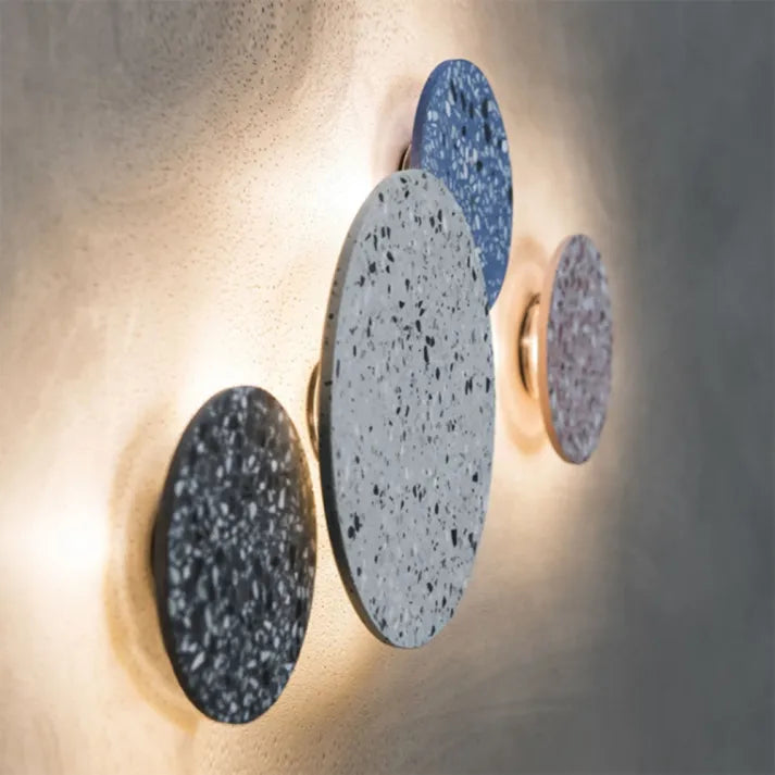 Lampe Murale Scandinave - Combinaison Unique de Terrazzo et de Lumière Chaude