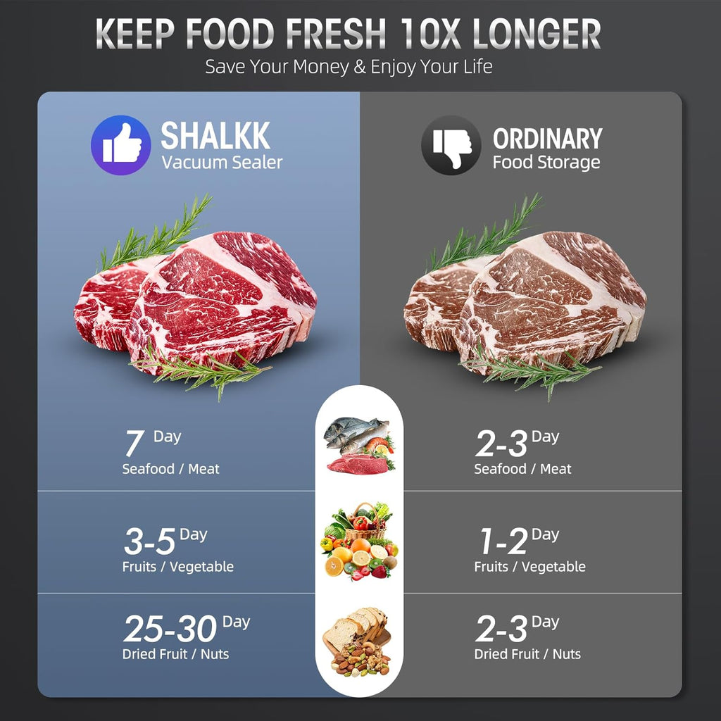 Machine de mise sous vide 8-en-1 avec cutter intégré