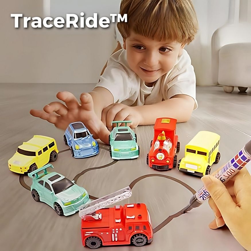 TraceRide™ | Voiture jouet traçable, stylo magique inductif [Dernière remise du jour]