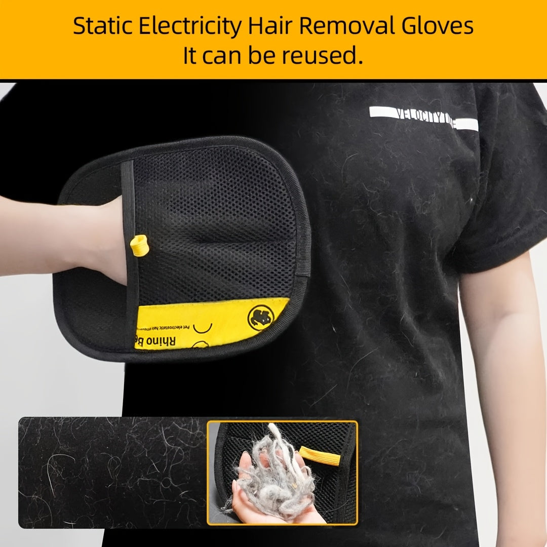 FURGLIDE - Gants de toilettage pour animaux de grande taille pour enlever les poils et peluches