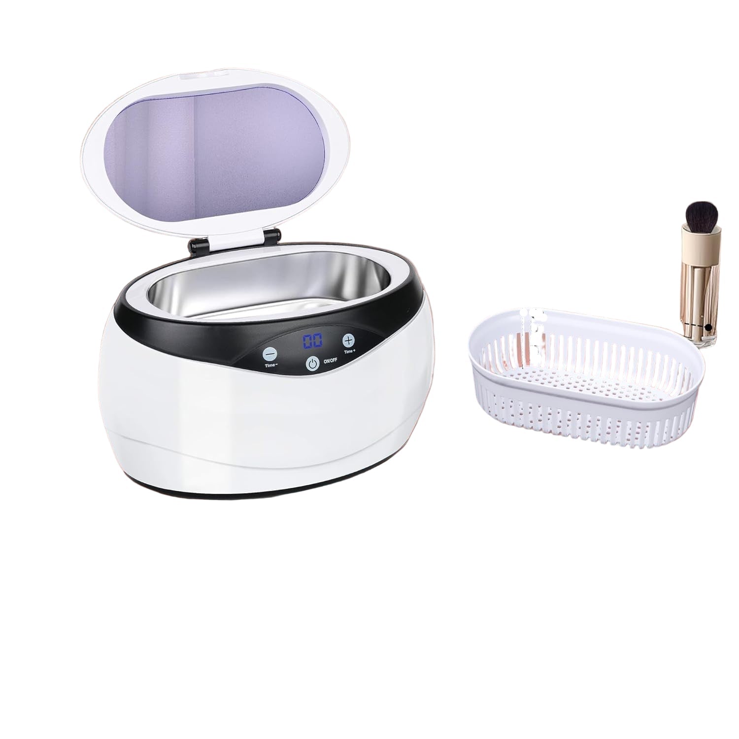 Nettoyeur ultrasonique de bijoux 650ml avec support pour montres – ShineMate