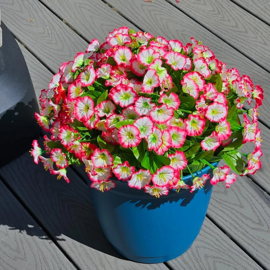 FloraVista - Plantes suspendues artificielles vivantes et panier de fleurs