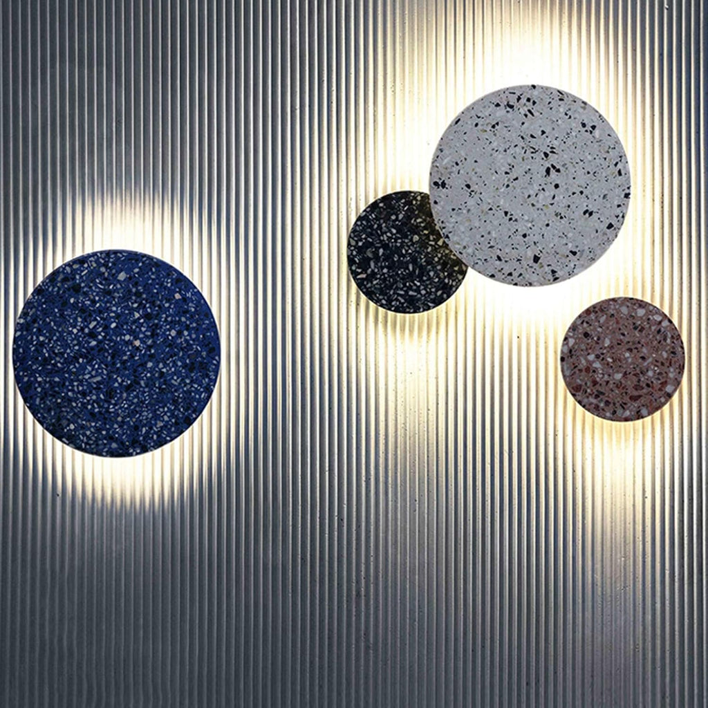Lampe Murale Scandinave - Combinaison Unique de Terrazzo et de Lumière Chaude