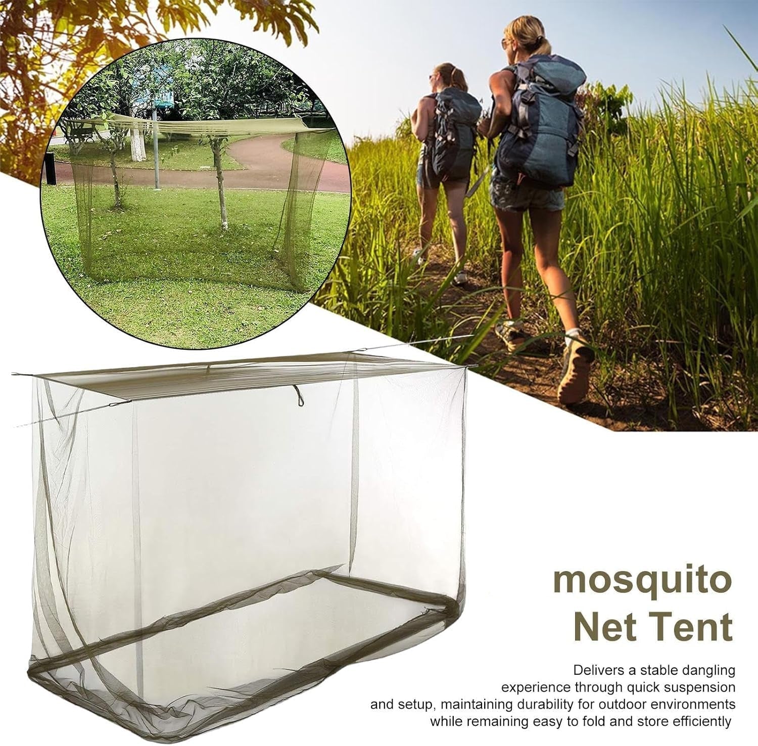 Toit rectangulaire extérieur avec filet anti-insectes – Ventora