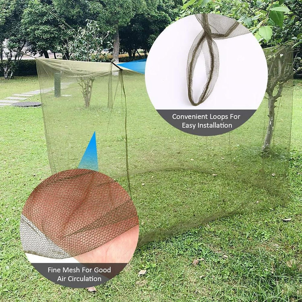 Toit rectangulaire extérieur avec filet anti-insectes – Ventora