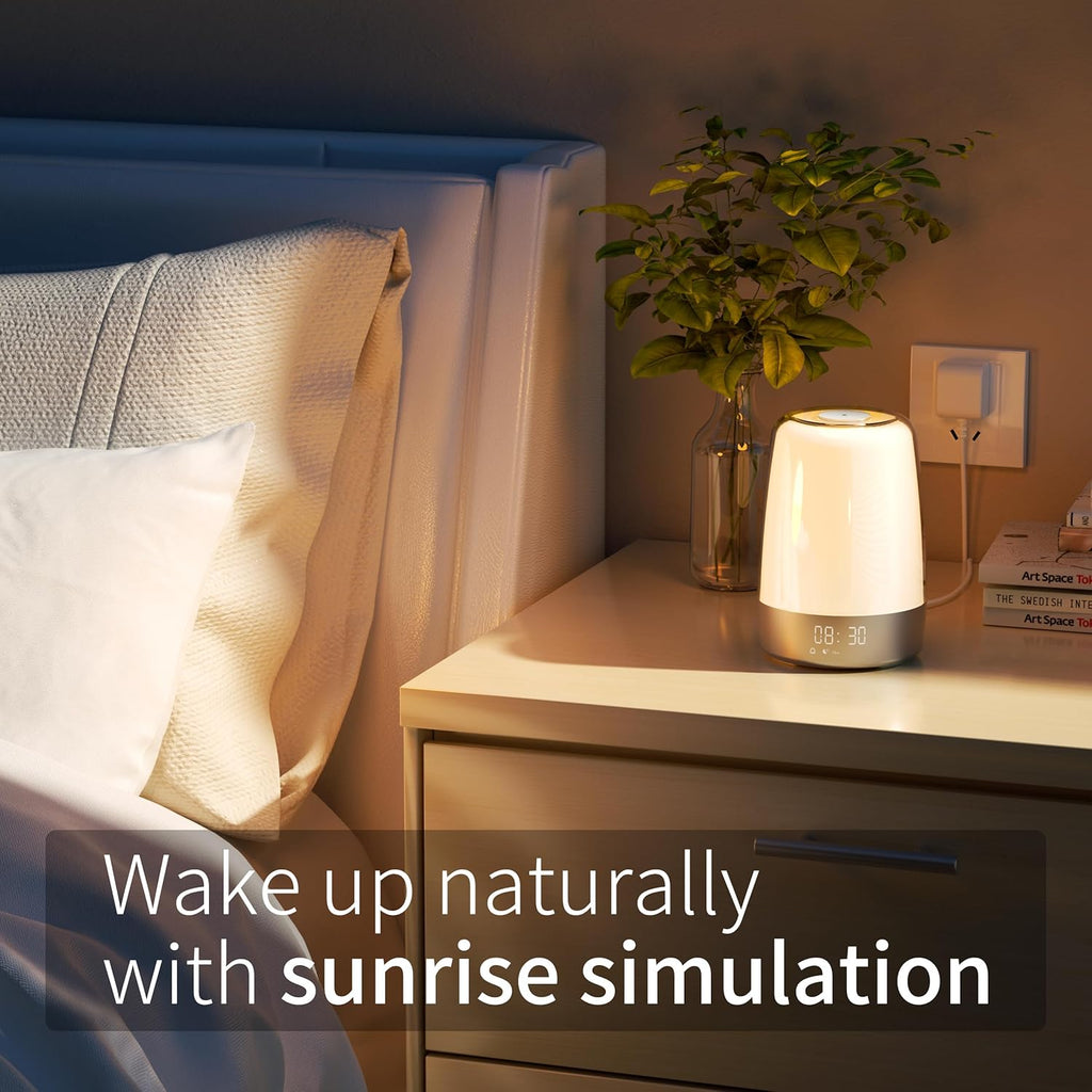 Skanto | Lampe de Réveil Aurora | Lever & Coucher de Soleil | Rechargeable USB-C