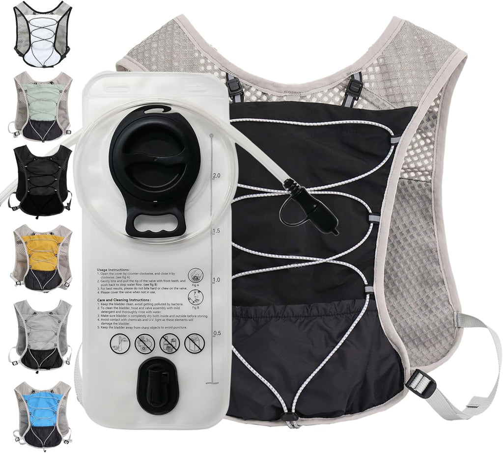 Gilet de Course Ultra-Léger avec Réservoir d'Eau de 2L – Dravien