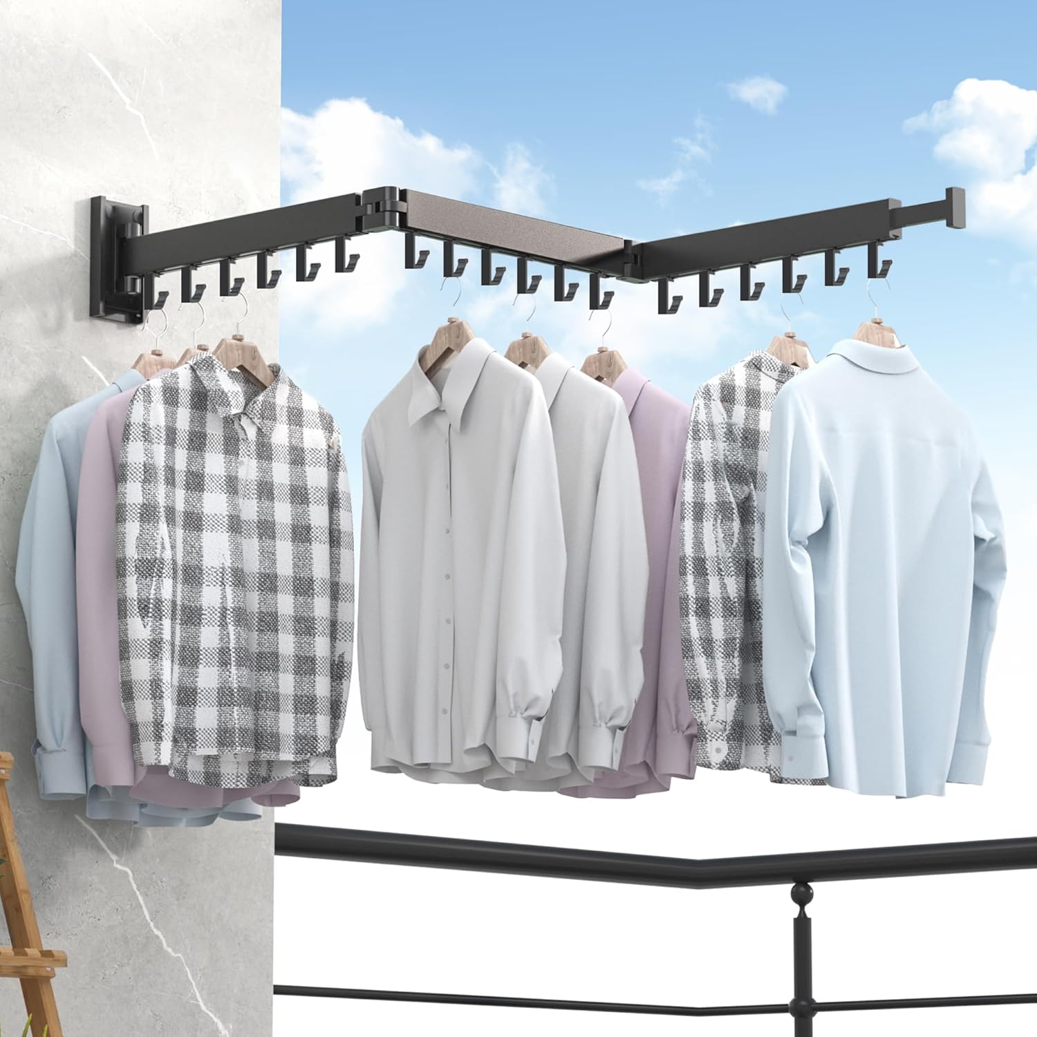 WallDry™ | Étagère murale pliable pour le séchage