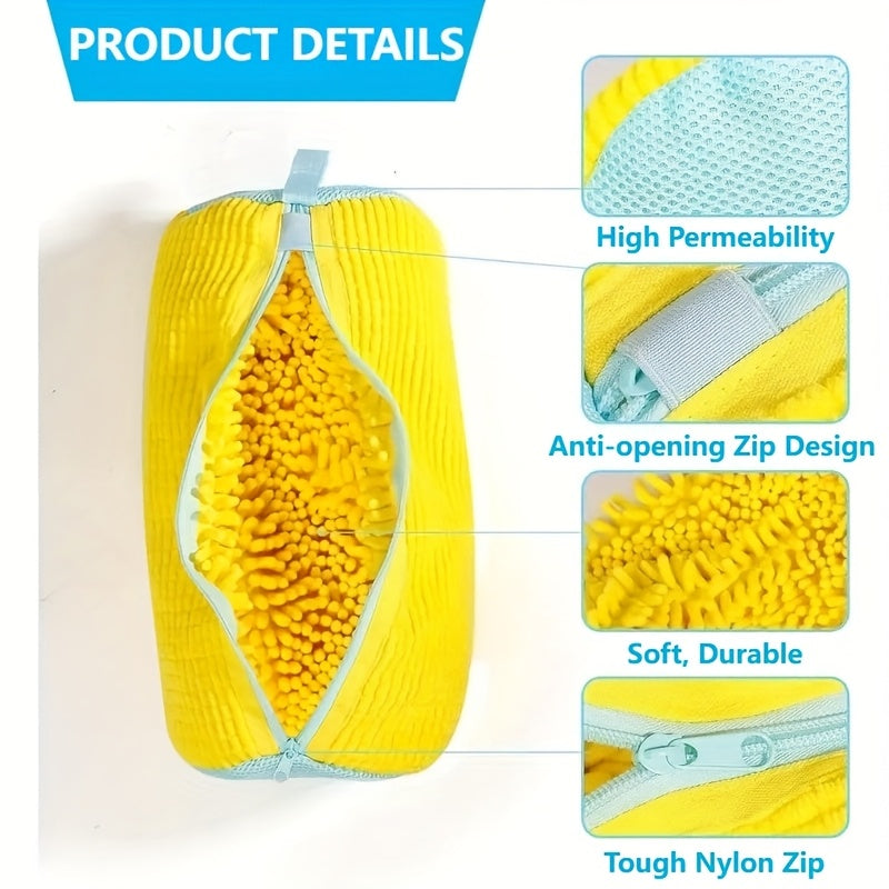 SOLESHIELD - Sac de lavage pour chaussures robuste avec fermeture éclair et doublure protectrice douce