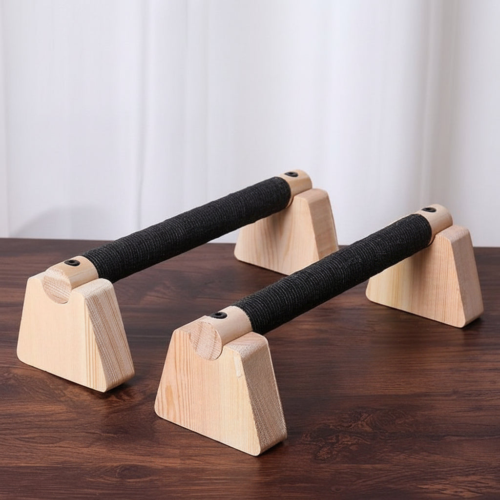 BARRES PARELLA – Barres parallèles en bois pour des pompes stables à domicile