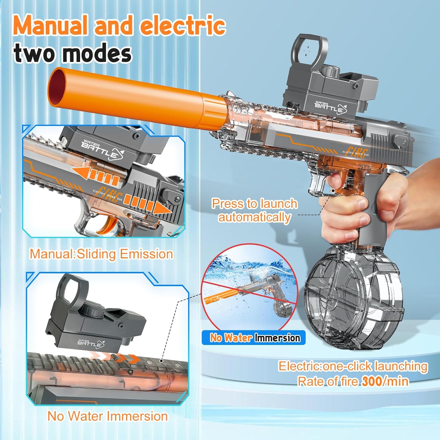 HydroBlitz Elite Pistolet à Eau Électrique