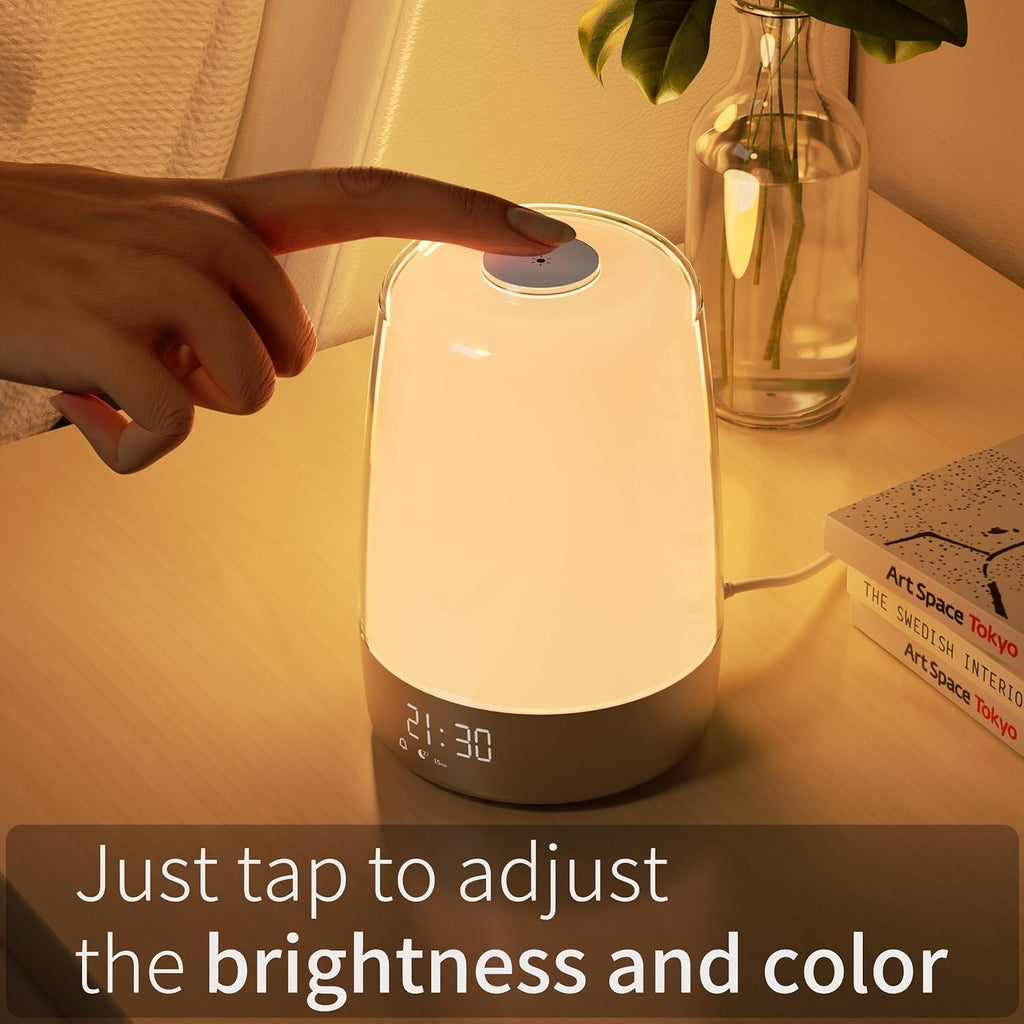 Skanto | Lampe de Réveil Aurora | Lever & Coucher de Soleil | Rechargeable USB-C
