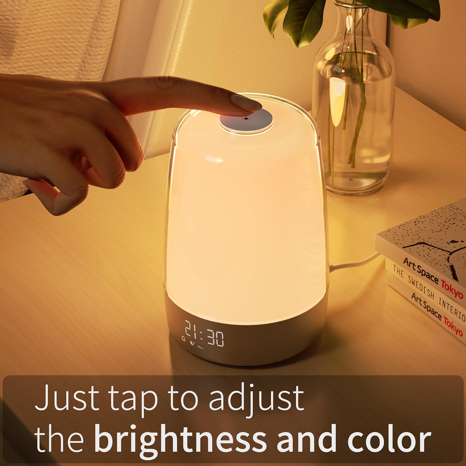 Skanto | Lampe de Réveil Aurora | Lever & Coucher de Soleil | Rechargeable USB-C