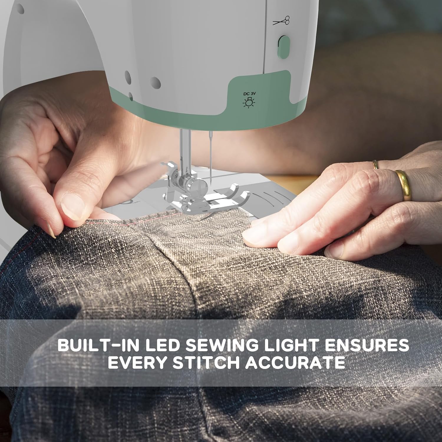 Machine à coudre portable avec 12 points et table de travail – StitchPro