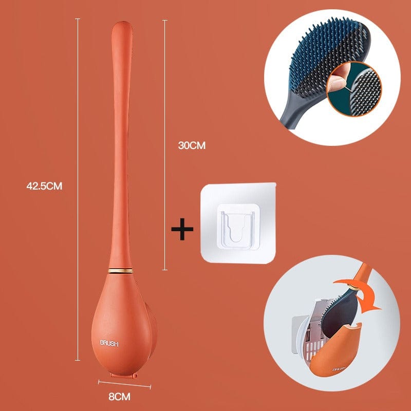 🔥Brosse de toilette en silicone flexible moderne