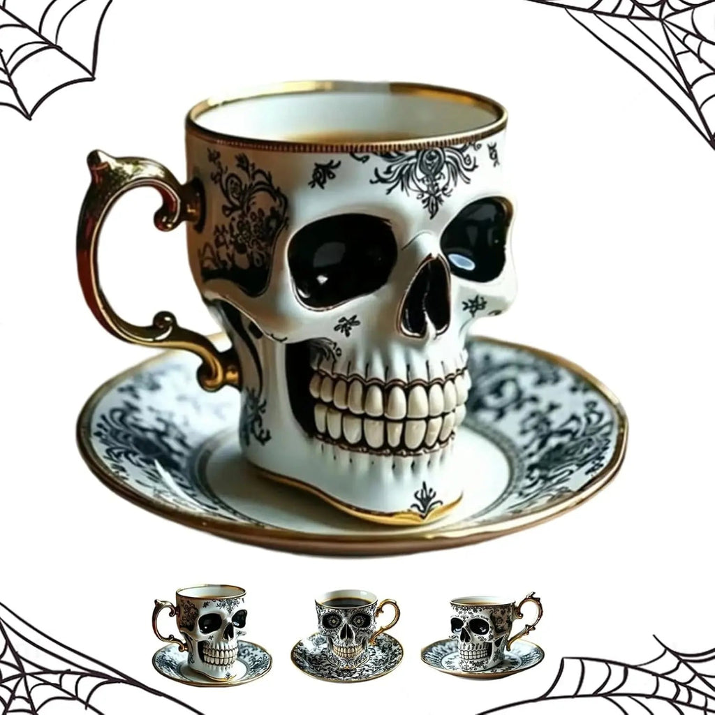 DarkChalice™ | Tasse à café design crâne — Élément mystique pour la table & vitrine