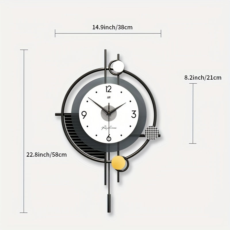 AURA - Horloge de Salon Élégante avec Accent de Design Simple
