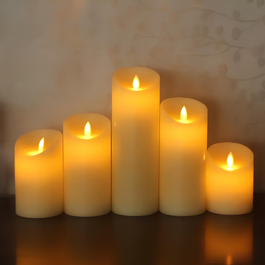 Bougies LED sans flamme avec éclairage chaud – décoration d'ambiance et sécurisée