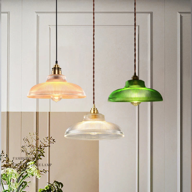 Lampe suspendue en verre Solstice Glow