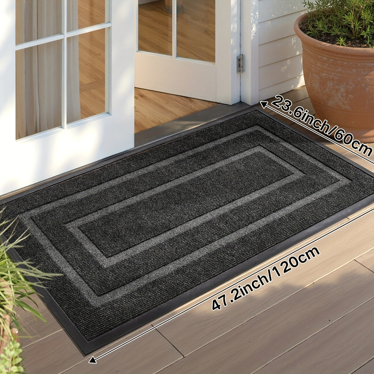 Tapis en Caoutchouc Facile pour Entrée de Maison, Durable et Antidérapant, Parfait pour la Décoration de Noël