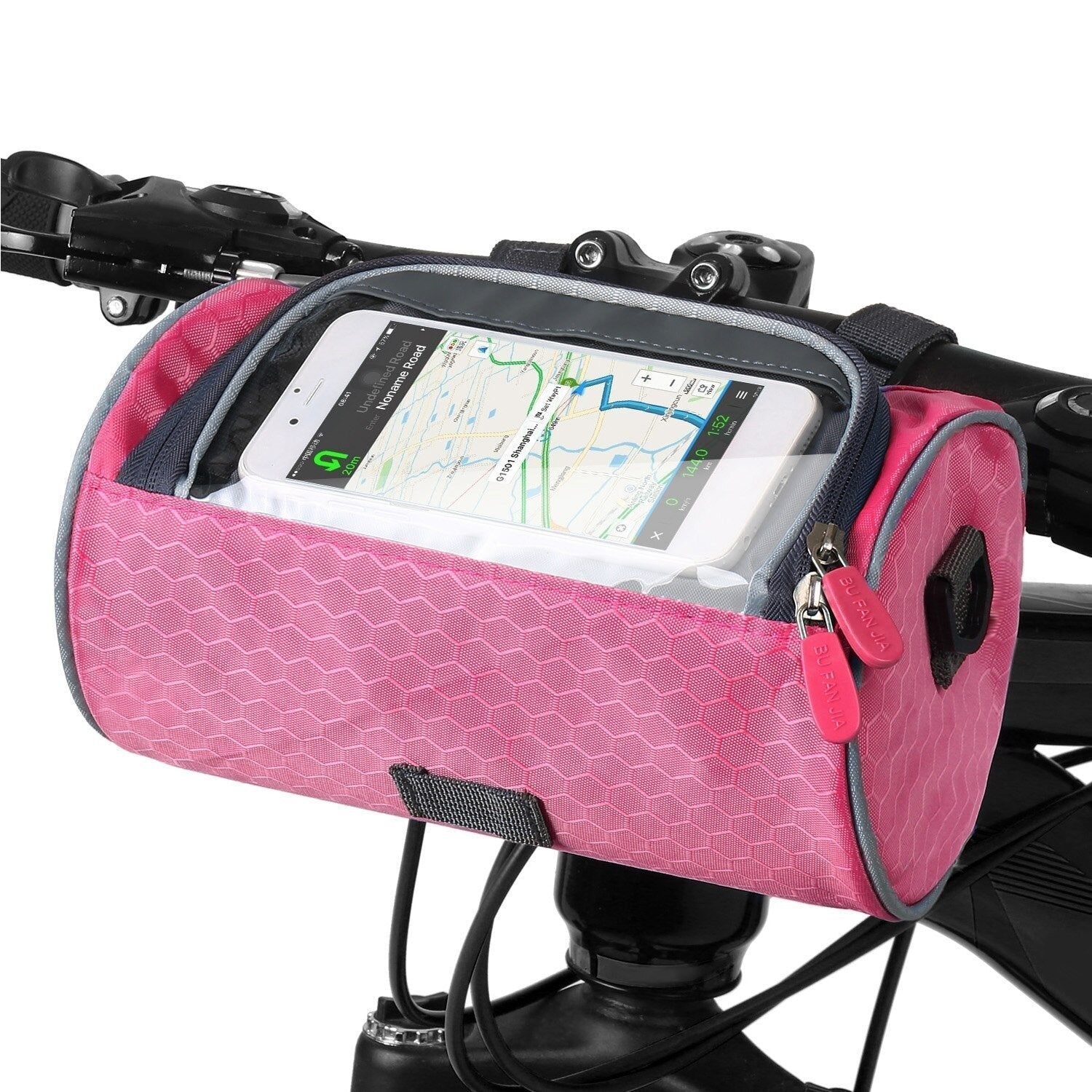 Sac de Guidon de Vélo Pratique avec Support pour Smartphone et Matériau Déperlant
