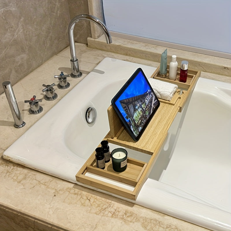 Plateau de Baignoire en Bambou - Pour une Détente Ultime