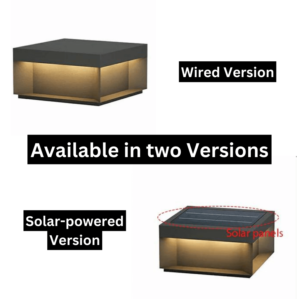 Lampe de Poste Solaire d'Extérieur - Étanche IP65