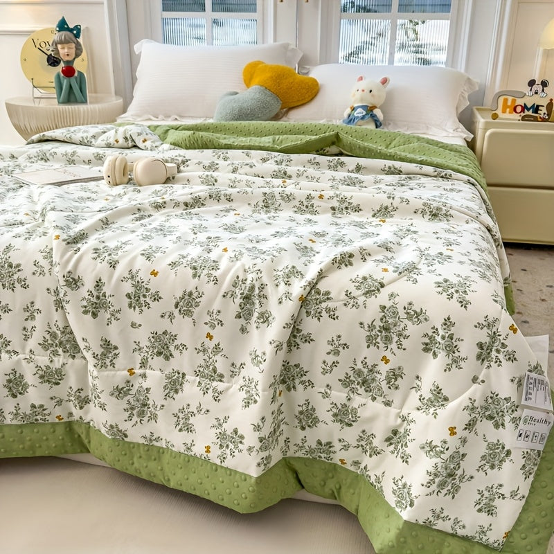 BLOOMCOOL – Couette d'été florale légère pour un confort de sommeil respirant