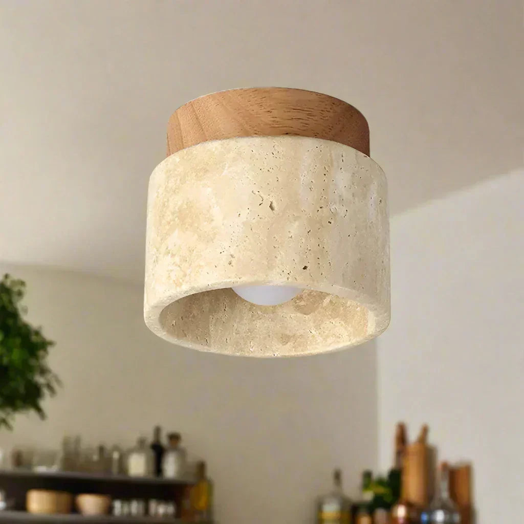Lampe de plafond japonaise au design crème – éclairage minimaliste