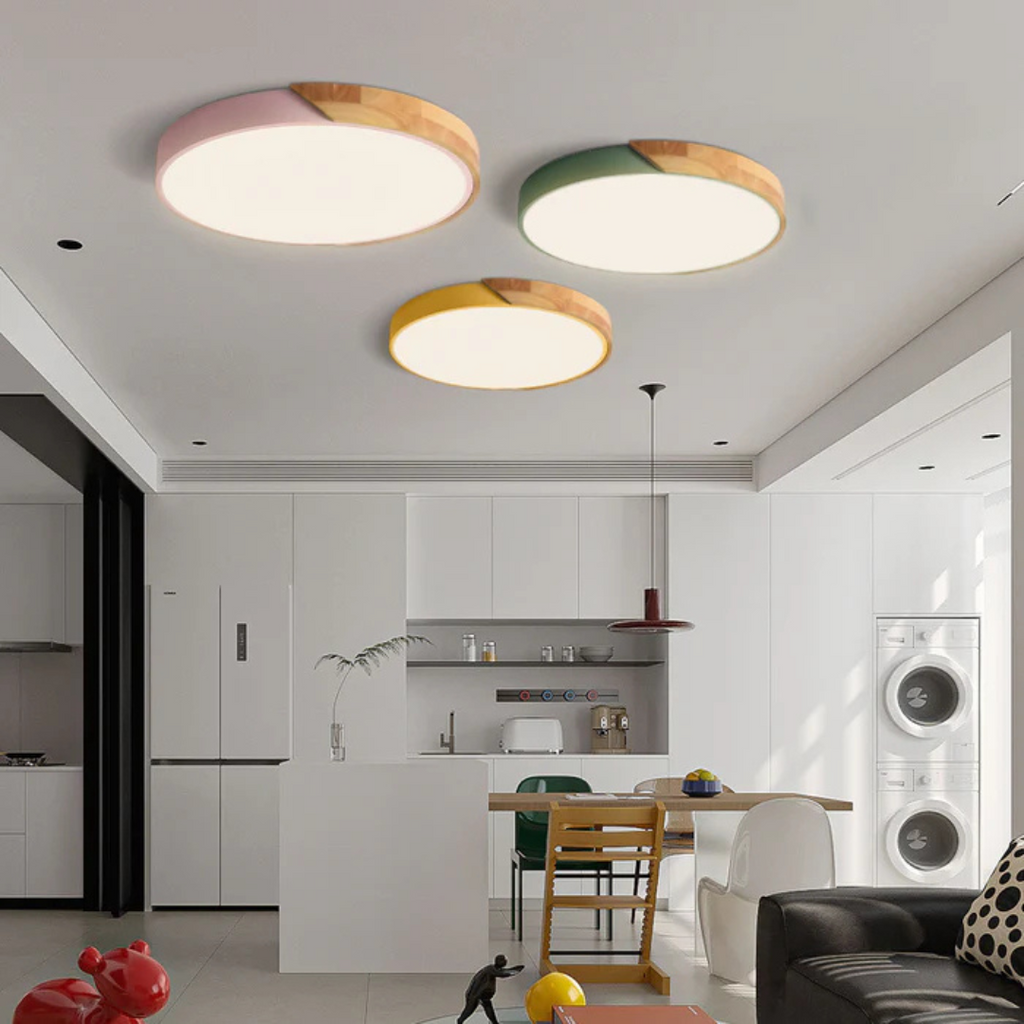 Lampe de plafond LED élégante au style scandinave
