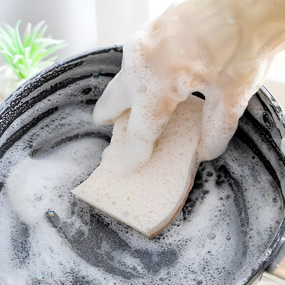 Éponge à Vaisselle Naturelle en Fibre de Coco