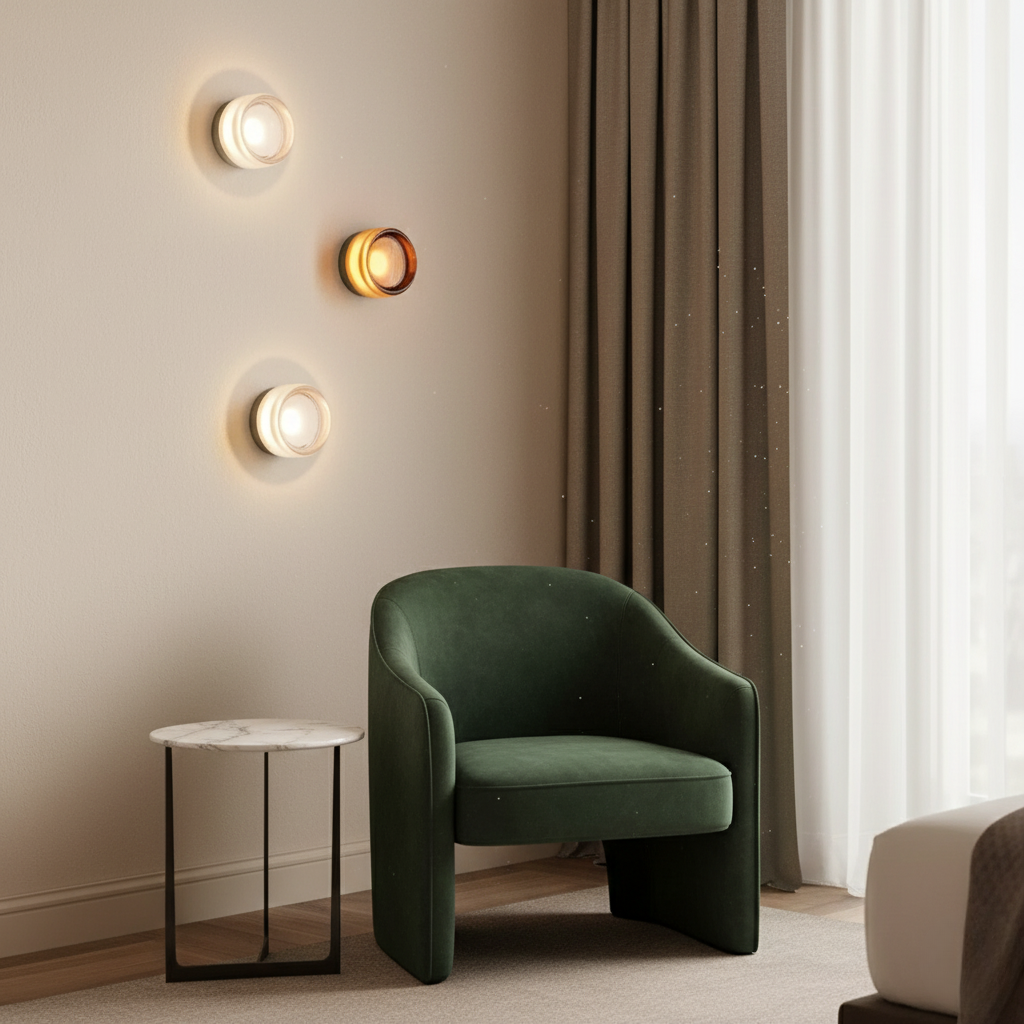 Rondel - Applique Murale Moderne avec Éclat LED Doux