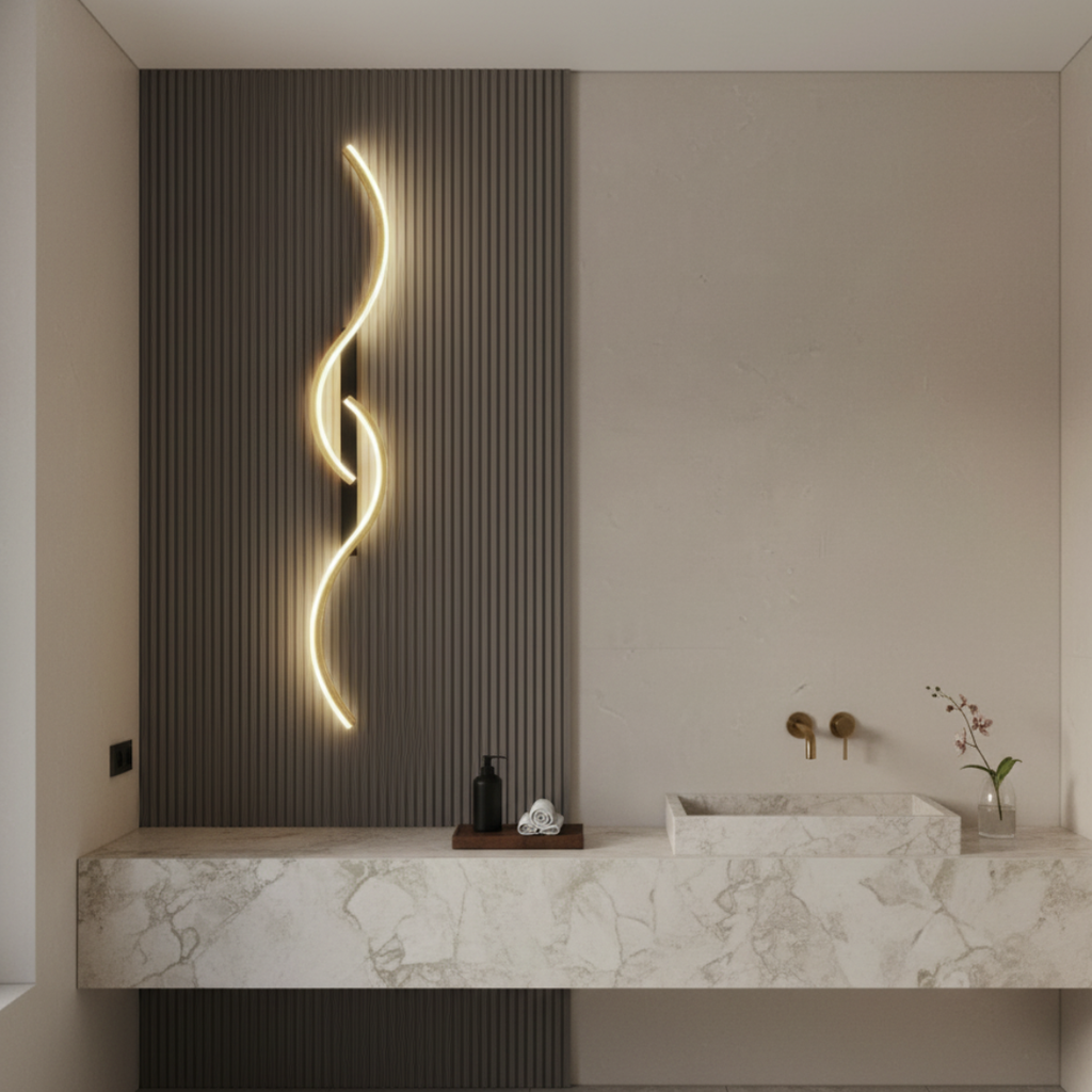 Applique Murale LED Élégante - Appliques Murales Modernes en Aluminium pour Intérieurs Stylés