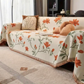 Housse de Canapé Chenille Florale Vintage