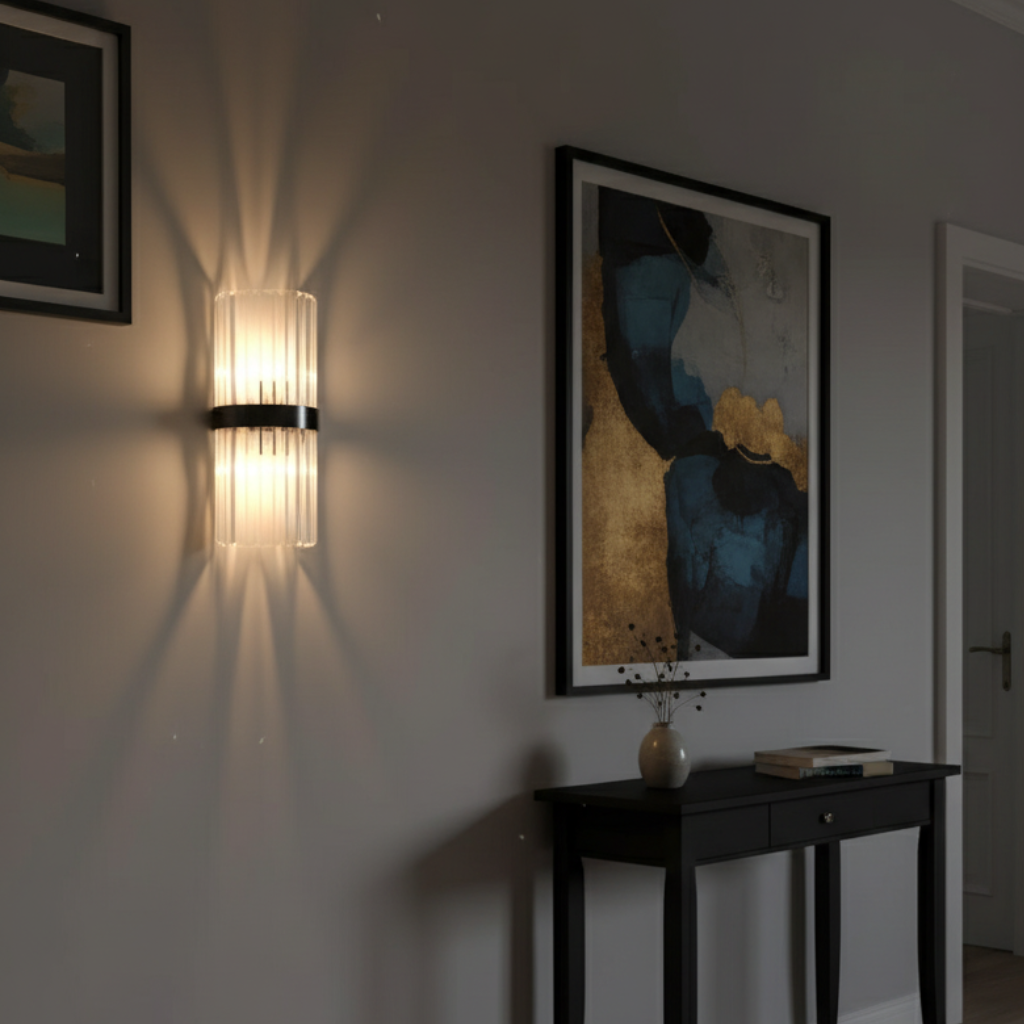 Applique Murale en Cristal Élégante - Lampes Murales LED Ajustables pour Espaces Modernes