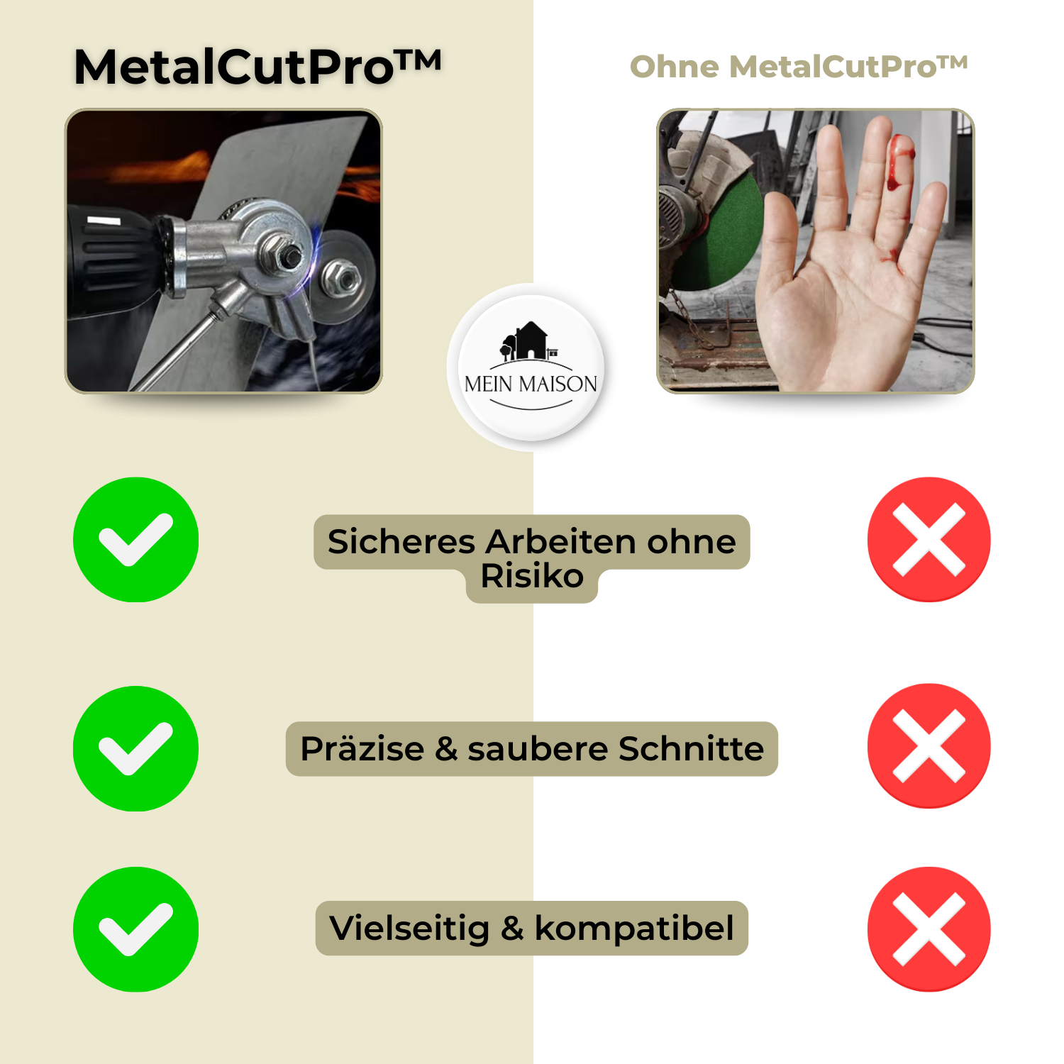 MetalCutPro™ – Découpe rapide et propre de tôle rendue facile