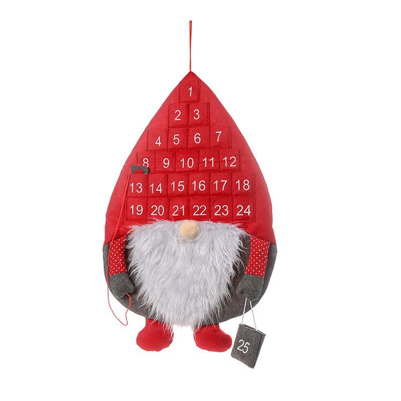 Calendrier de l'Avent Santa en forme de Père Noël