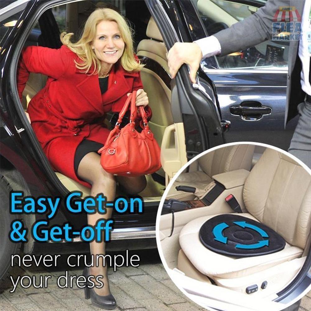 Rotaseat 360° Coussin de siège pivotant | Ergonomique & Antidérapant | Pour voiture, bureau & maison | Respectueux du dos & Confortable