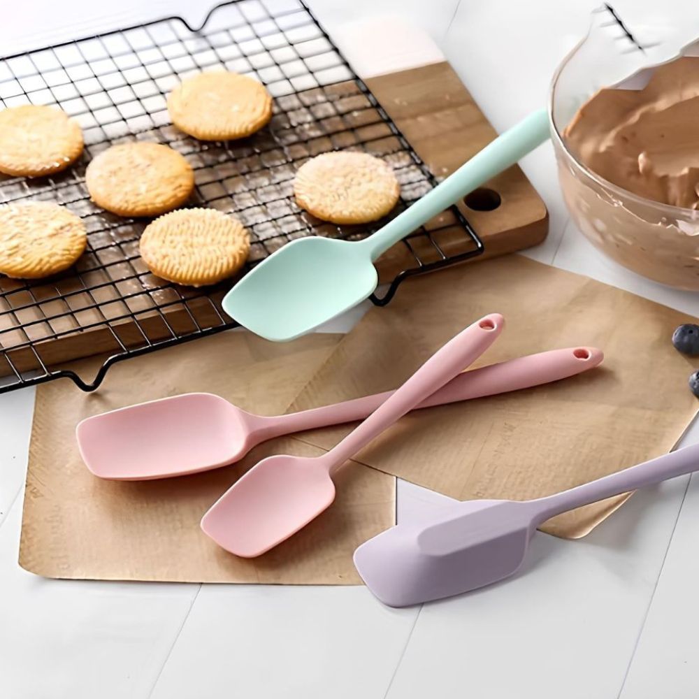 Ensemble de Spatules en Silicone Flexible | Ensemble de 6 Pièces