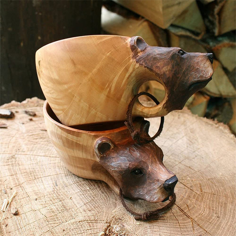 Skanto | Tasses Animalières Fait Main en Bois