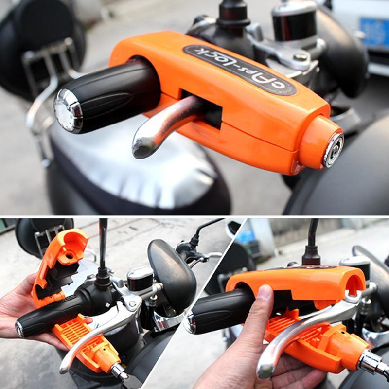 1+1 GRATUIT | CapsLock Antivol de Moto | Serrure de Guidon Efficace | Protection Antivol pour Scooters & Motos