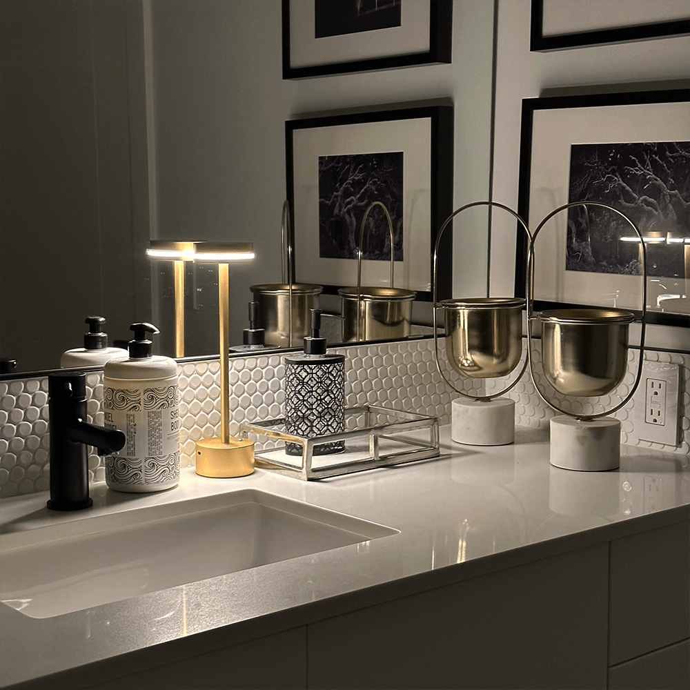 Lampe de table sans fil avec touch – lampe LED dimmable avec longue durée de vie de la batterie
