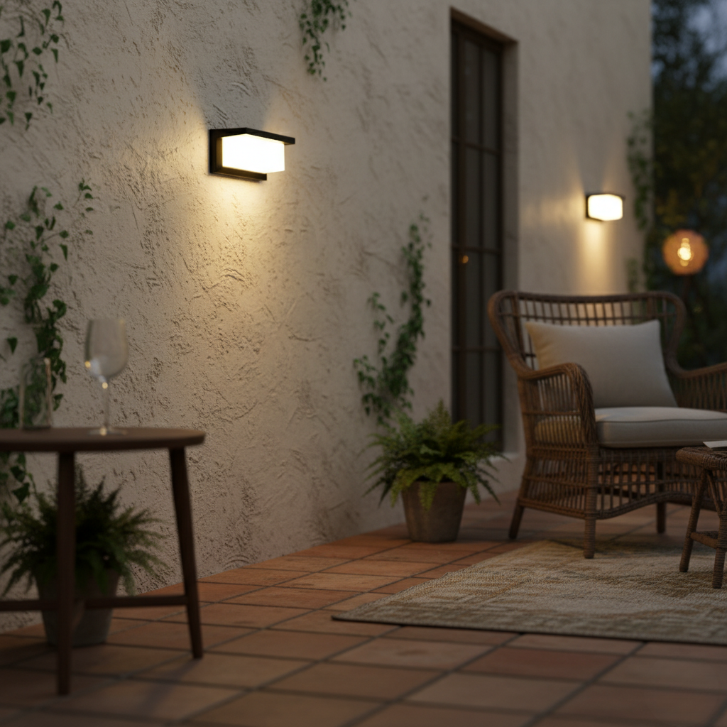 Lumière Murale Extérieure Moderne - Lanternes LED Étanches pour Jardin et Porche