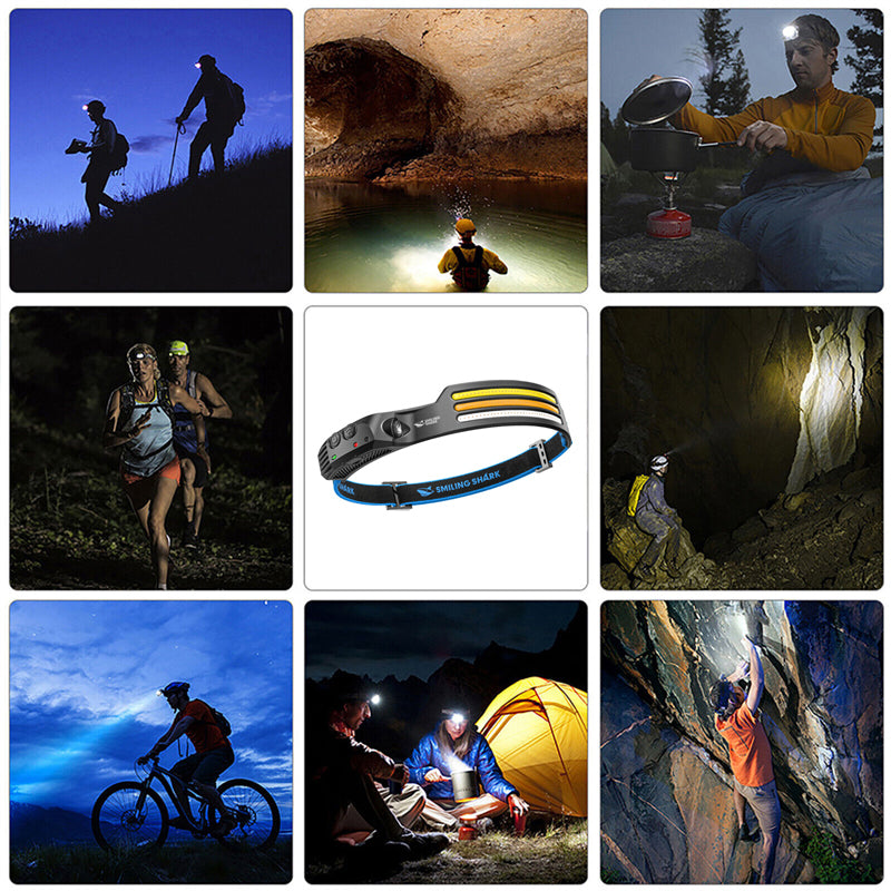 Skanto | Lampe frontale LED USB rechargeable puissante