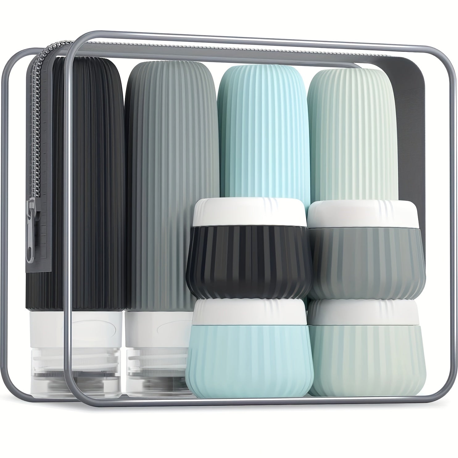 Set de Flacons de Voyage Pratiques – Sûrs et Pratiques pour Voyager