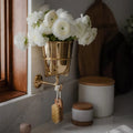 Vase mural vintage | Fait main | Laiton ou Nickel | Rangement polyvalent
