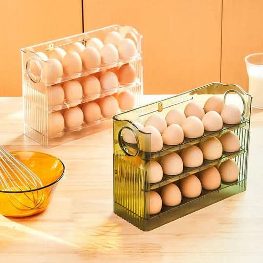 Rangement d’œufs pour frigo avec distribution facile