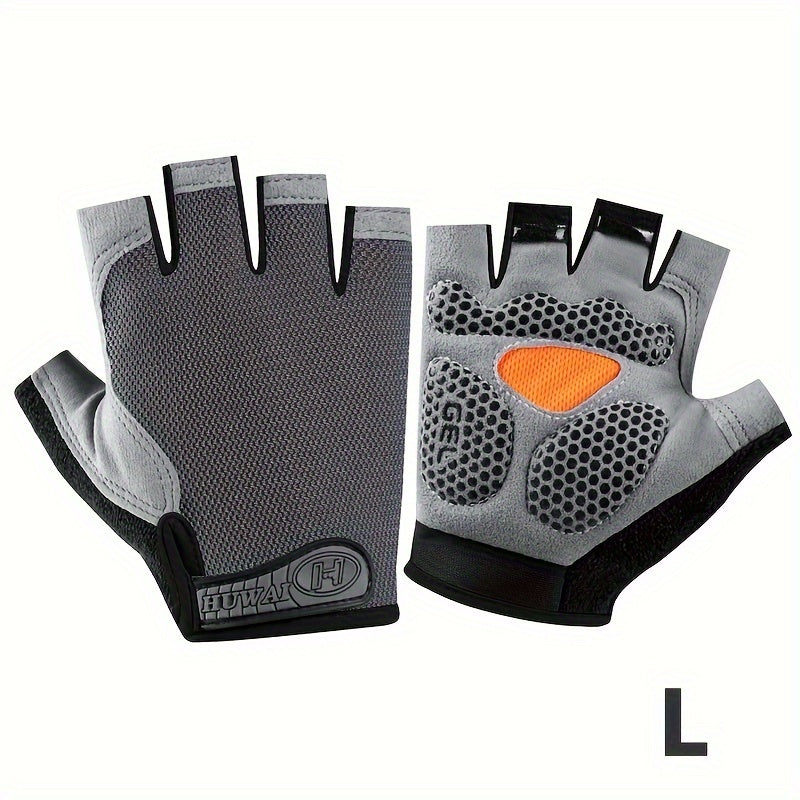 ATHLETIQ - Gants légers d'extérieur à demi-doigts pour hommes et femmes