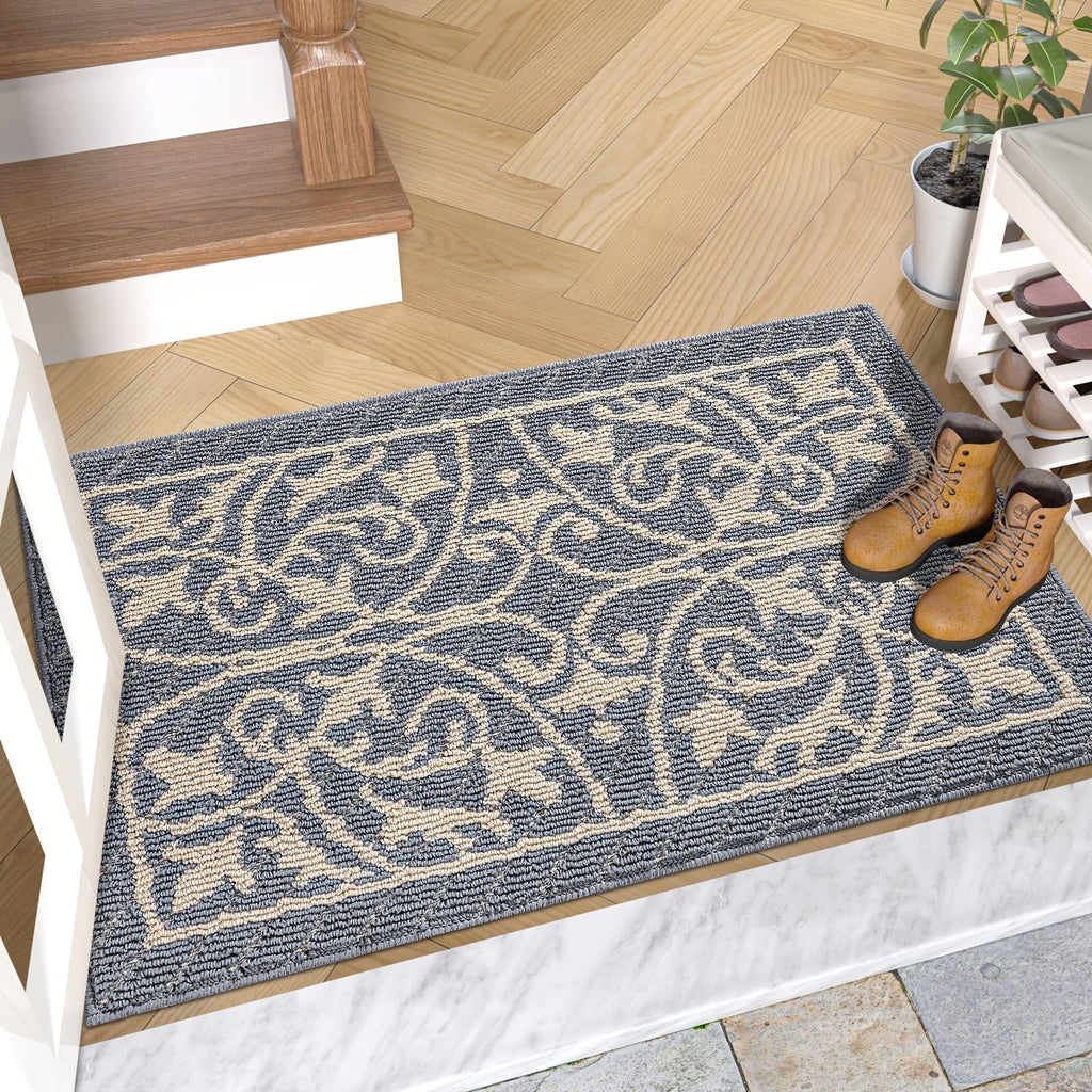 PUREHOME - Tapis d'entrée intérieur à profil bas antidérapant 1 pièce